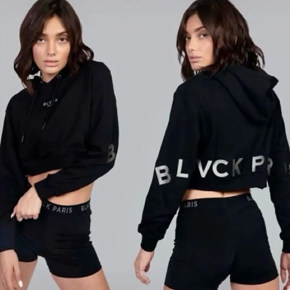 Blvck Paris Bold Cropped Hoodie